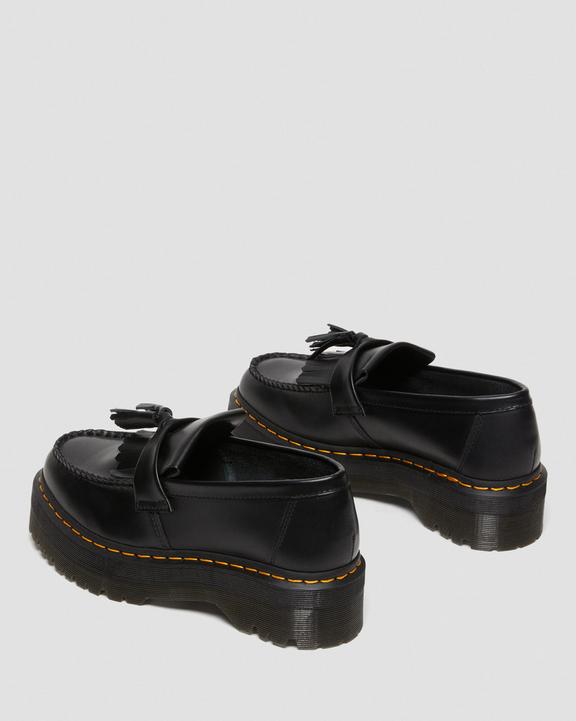 Dr. Martens Adrian Leather Platform Tassel Loafers Pretas | SN-DM85146
