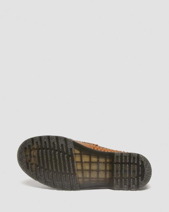 Dr. Martens Adrian Woven Leather Tassel Loafers Marrom | SN-DM85003