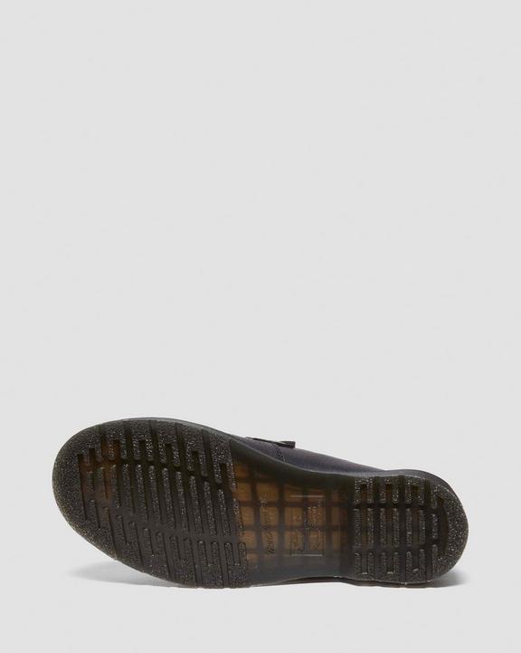 Dr. Martens Adrian Yellow Stitch Ambassador Leather Loafers Pretas | SN-DM84502