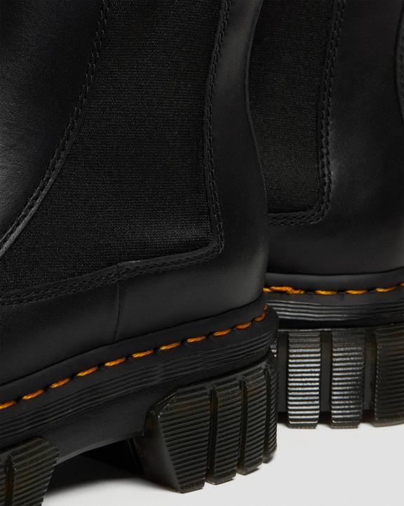 Dr. Martens Audrick Nappa Leather Platform Chelsea Boots Pretas | SN-DM84360