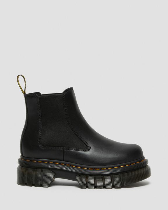 Dr. Martens Audrick Nappa Leather Platform Chelsea Boots Pretas | SN-DM84360