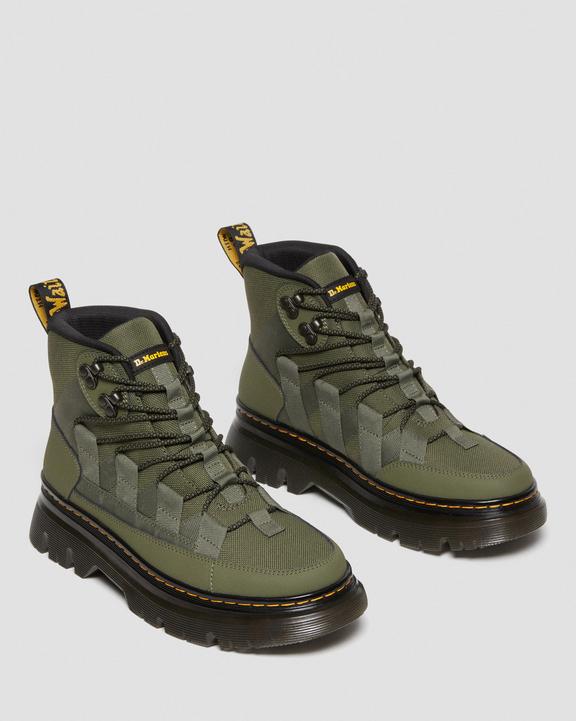 Dr. Martens Boury Leather Casual Boots Caqui Verdes | SN-DM84127