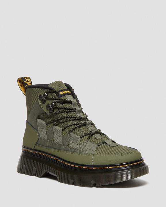 Dr. Martens Boury Leather Casual Boots Caqui Verdes | SN-DM84127