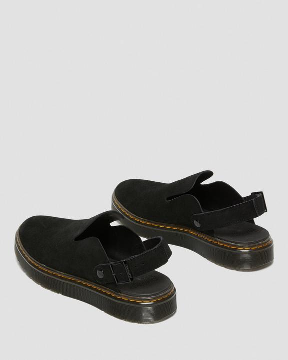 Dr. Martens Carlson Suede Casual Slingback Mules Pretas | SN-DM85091