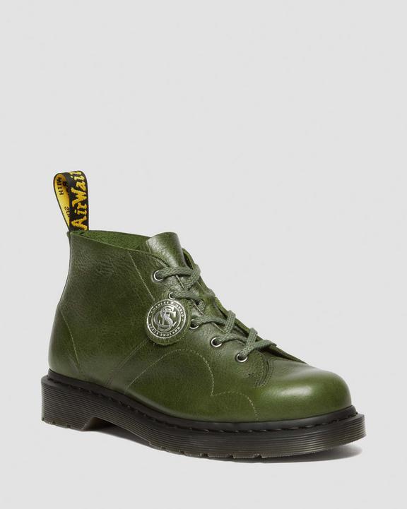 Dr. Martens Church Buckingham Leather Monkey Boots Verdes | SN-DM84265