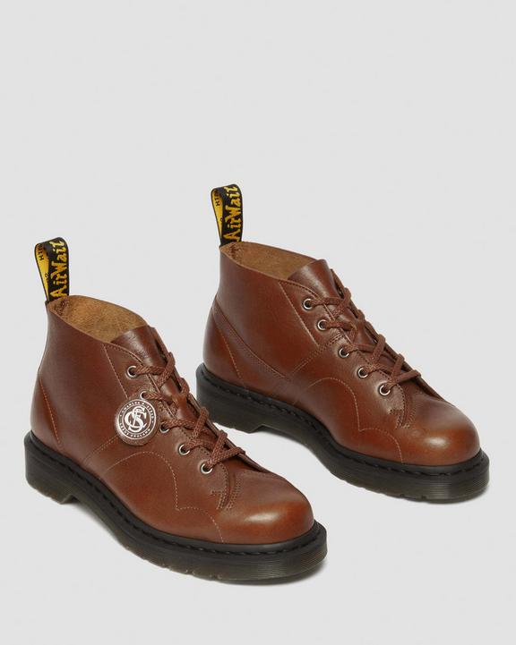 Dr. Martens Church Buckingham Leather Monkey Boots Marrom | SN-DM84270