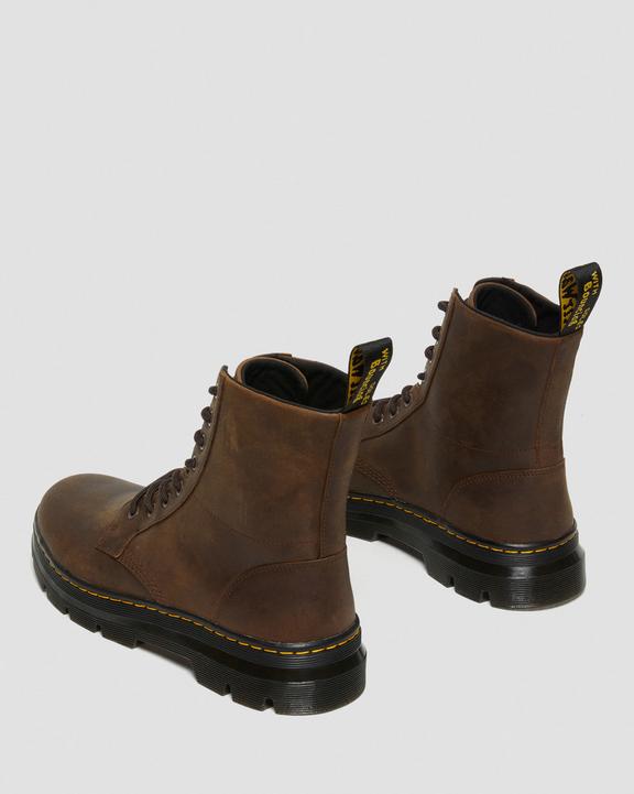 Dr. Martens Combs Crazy Horse Leather Casual Boots Marrom | SN-DM84410