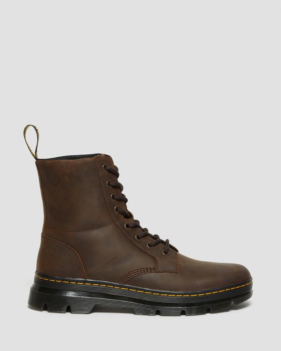 Dr. Martens Combs Crazy Horse Leather Casual Boots Marrom | SN-DM84410
