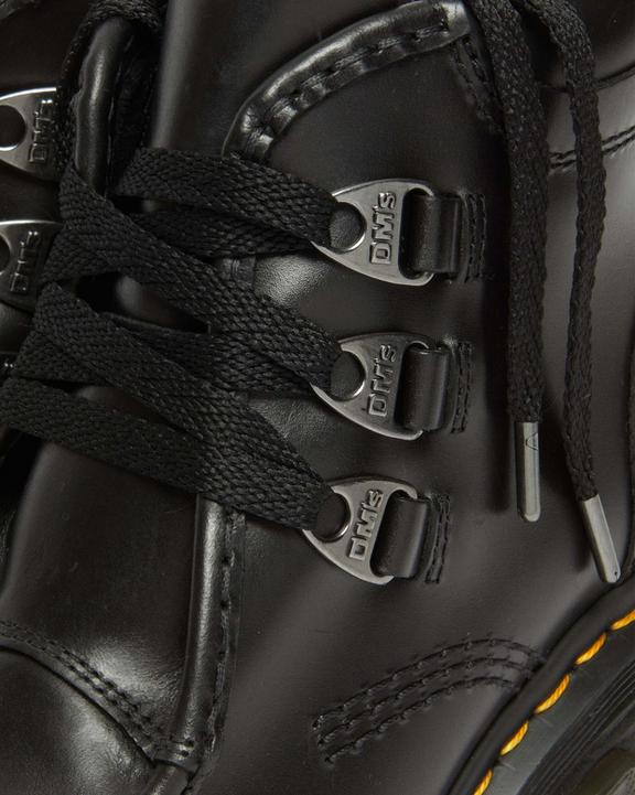 Dr. Martens Corran 3-Eye Atlas Leather Heeled Boots Pretas | SN-DM84372