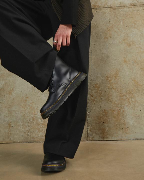 Dr. Martens Crewson Classic Leather Everyday Boots Pretas | SN-DM84406