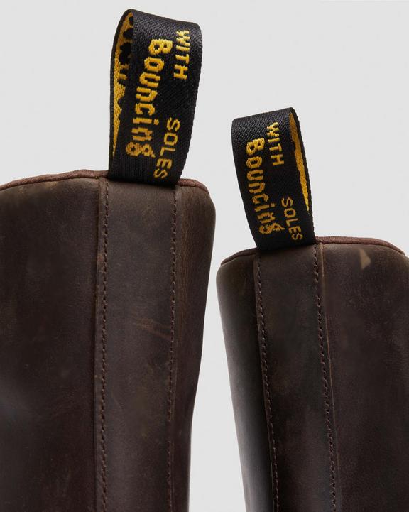 Dr. Martens Crewson Crazy Horse Leather Everyday Boots Marrom Escuro | SN-DM84399