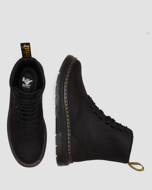 Dr. Martens Crewson Nubuck Leather Everyday Boots Pretas | SN-DM84148