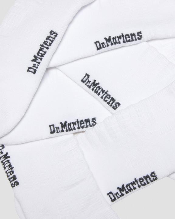 Dr. Martens Double Doc Organic Cotton Blend Short 3-Pack Socks Branco | SN-DM85254