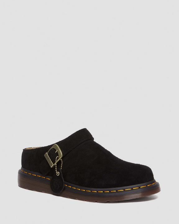 Dr. Martens Isham Desert Oasis Suede Mules Pretas | SN-DM84600