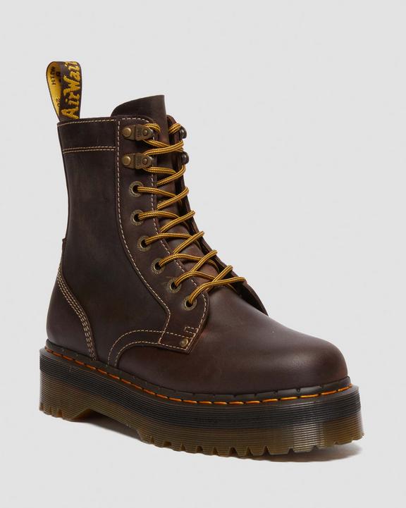 Dr. Martens Jadon Boot Arc Crazy Horse Platforms Marrom | SN-DM85138