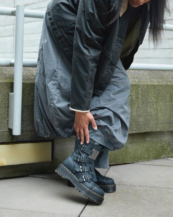 Dr. Martens Jadon Boot Hinge Platforms Pretas | SN-DM84202