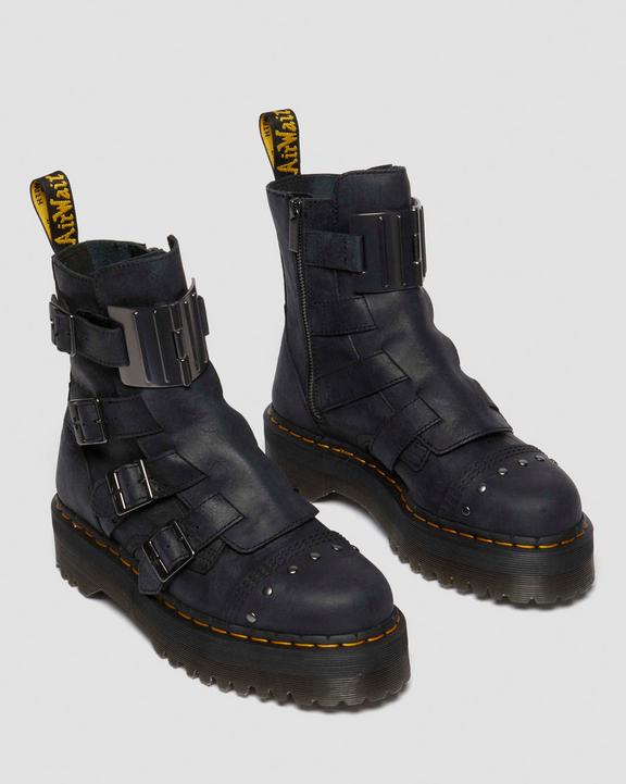 Dr. Martens Jadon Boot Hinge Platforms Pretas | SN-DM84202
