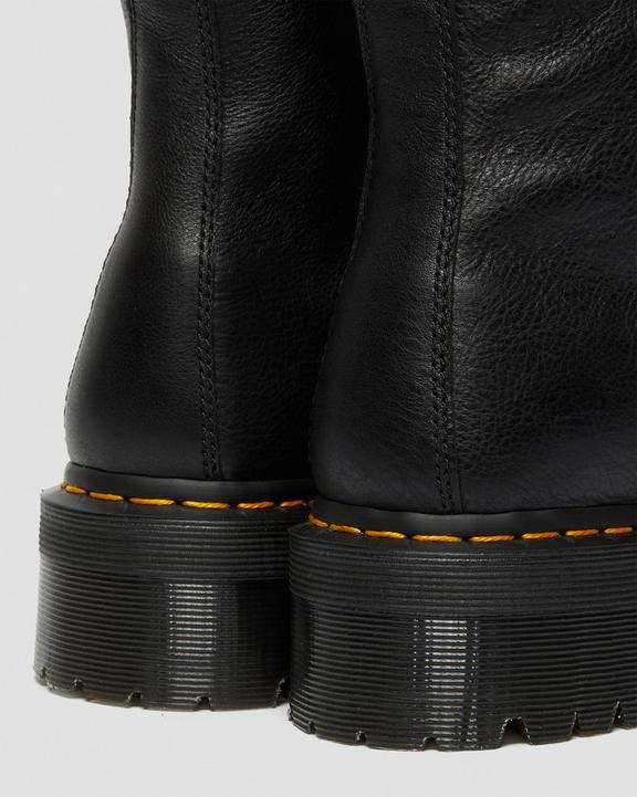 Dr. Martens Jadon Boot Leather Faux Fur Lined Platforms Pretas | SN-DM84652