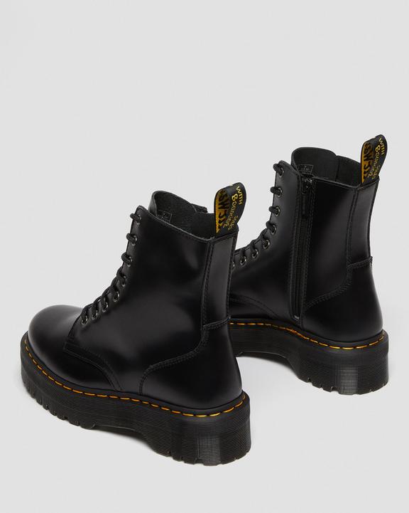 Dr. Martens Jadon Boot Smooth Leather Platforms Pretas | SN-DM84318