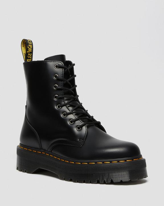 Dr. Martens Jadon Boot Smooth Leather Platforms Pretas | SN-DM84318