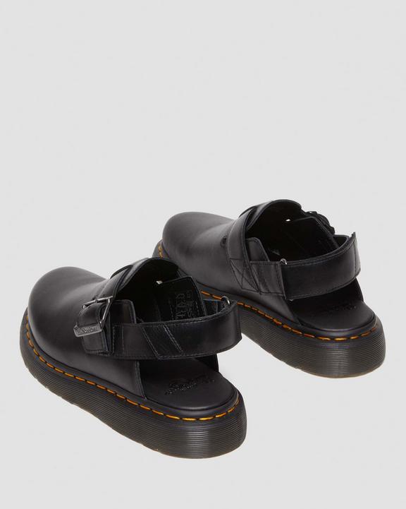 Dr. Martens Jorge II Brando Leather Slingback Mules Pretas | SN-DM84606