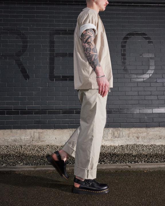 Dr. Martens Jorge II Brando Leather Slingback Mules Pretas | SN-DM85092