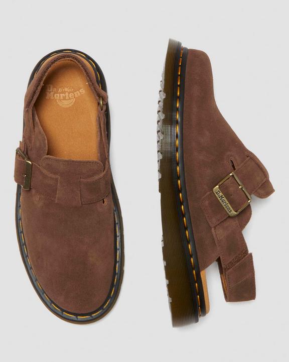 Dr. Martens Jorge II Bronx Suede Slingback Mule Marrom | SN-DM84614