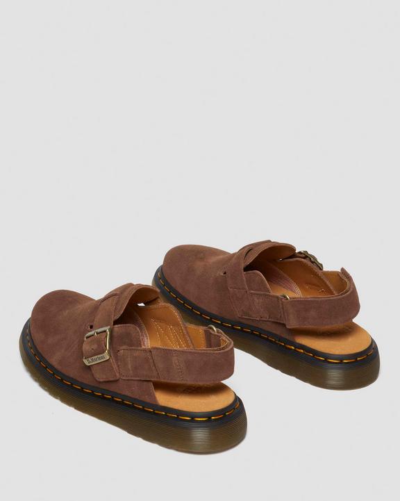 Dr. Martens Jorge II Bronx Suede Slingback Mule Marrom | SN-DM85100