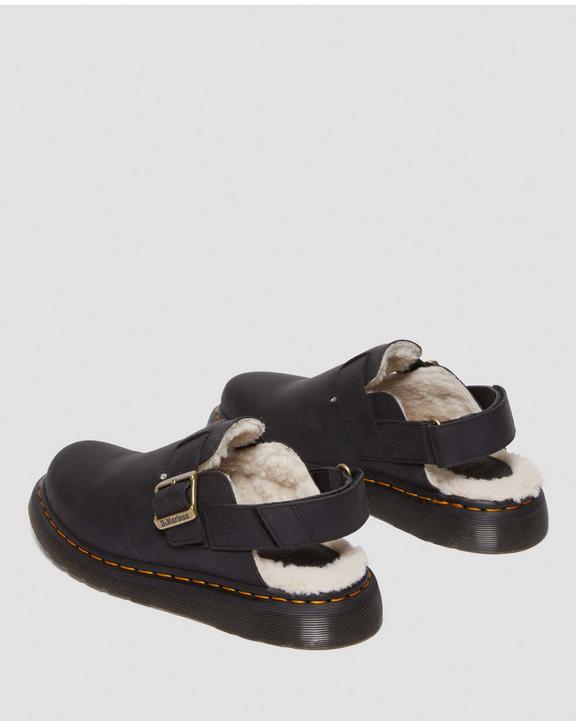 Dr. Martens Jorge II Faux Fur Lined Slingback Mules Pretas | SN-DM84582