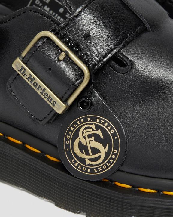 Dr. Martens Jorge Made in England Leather Slingback Mules Pretas | SN-DM85072