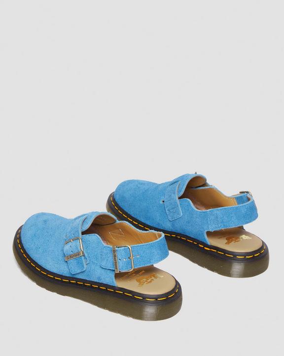 Dr. Martens Jorge Made in England Suede Slingback Mules Azuis | SN-DM84579