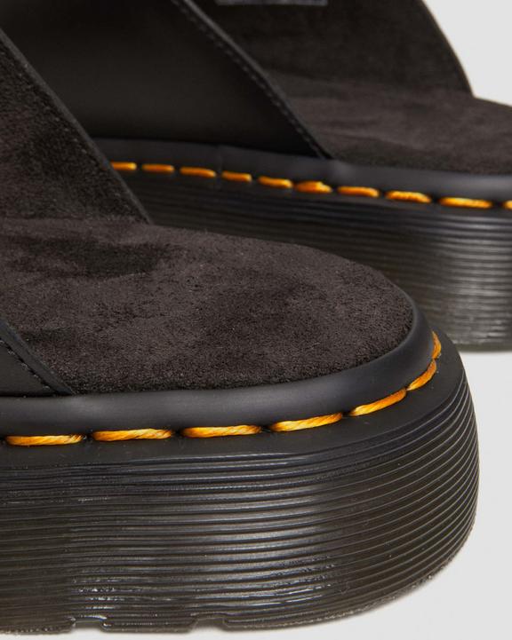 Dr. Martens Josef Analine Leather Buckle Slide Sandals Pretas | SN-DM84622