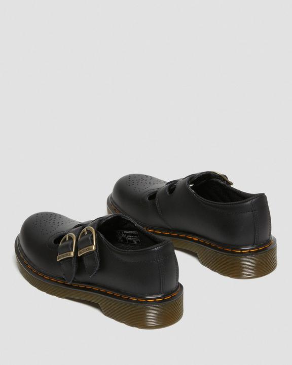 Dr. Martens Junior 8065 Softy T Leather Mary Jane Shoes Pretas | SN-DM84451
