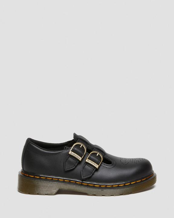 Dr. Martens Junior 8065 Softy T Leather Mary Jane Shoes Pretas | SN-DM84451