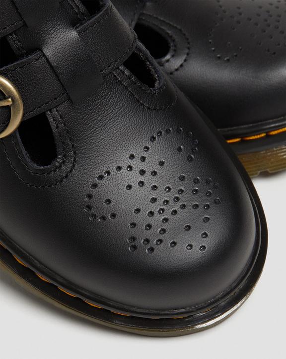 Dr. Martens Junior 8065 Softy T Leather Mary Jane Shoes Pretas | SN-DM84451