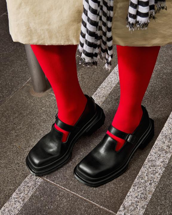 Dr. Martens Maybole Square Toe Mary Jane Shoes Pretas | SN-DM84473