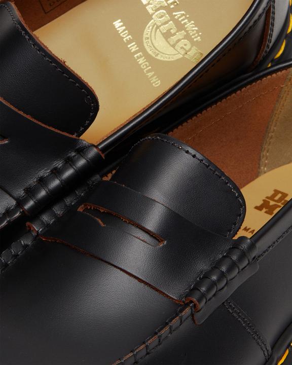 Dr. Martens Penton Bex Made in England Quilon Leather Loafers Pretas | SN-DM84480