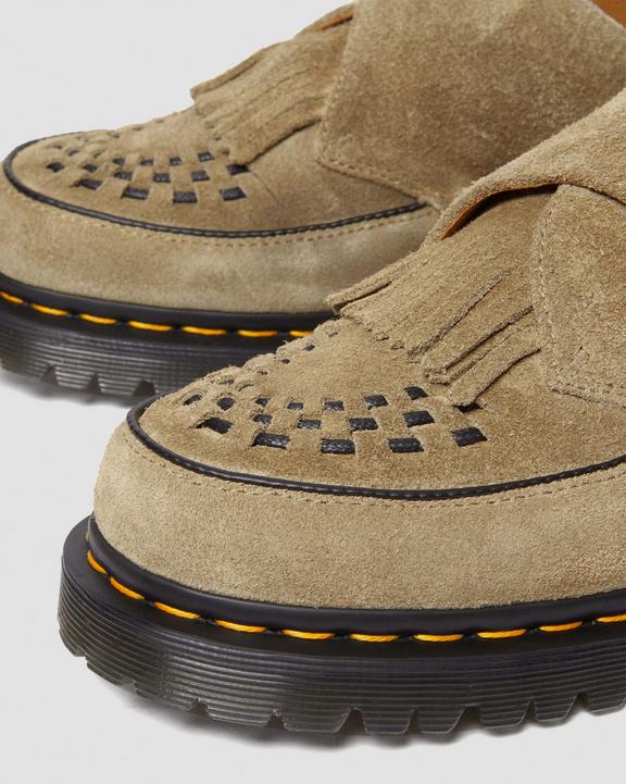 Dr. Martens Ramsey Suede Kiltie Buckle Creepers Marrom | SN-DM84549