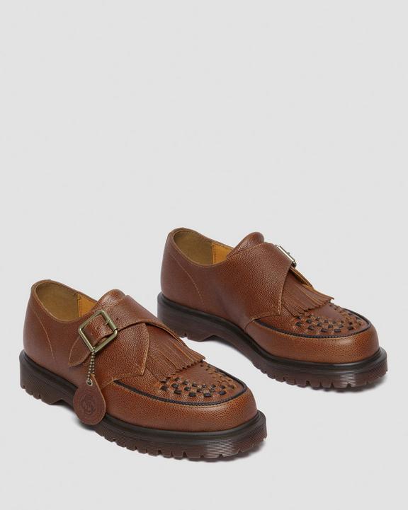 Dr. Martens Ramsey Westminster Leather Buckle Creepers Marrom | SN-DM84553