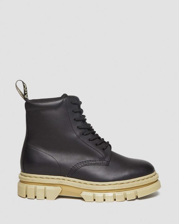 Dr. Martens Rikard Contrast Sole Platform Lace Up Boots Pretas | SN-DM84204
