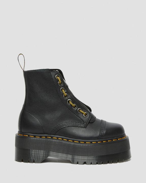 Dr. Martens Sinclair Max Pisa Leather Platform Boots Pretas | SN-DM84227