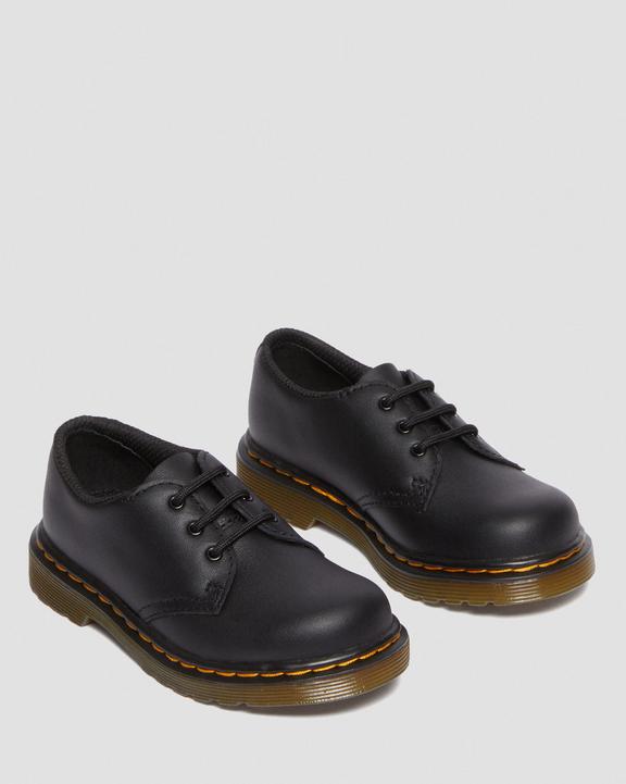 Dr. Martens Toddler 1461 Softy T Leather Oxford Shoes Pretas | SN-DM84508