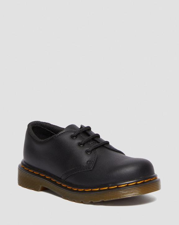 Dr. Martens Toddler 1461 Softy T Leather Oxford Shoes Pretas | SN-DM84508