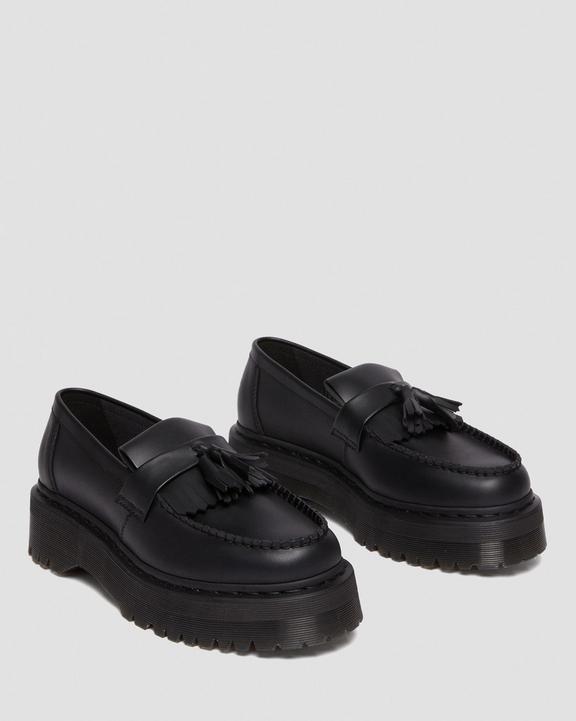 Dr. Martens Vegan Adrian Felix Platform Tassel Loafers Pretas | SN-DM85147
