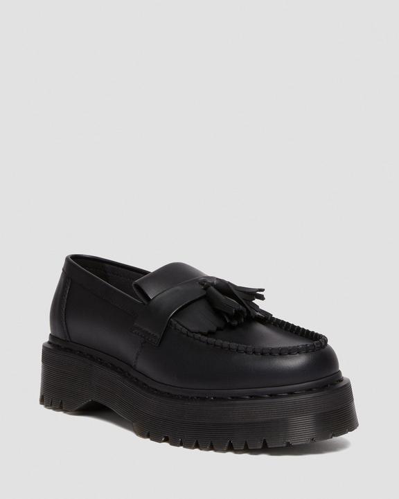 Dr. Martens Vegan Adrian Felix Platform Tassel Loafers Pretas | SN-DM85147