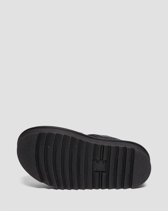 Dr. Martens Voss II Athena Leather Strap Platform Sandals Pretas | SN-DM84639