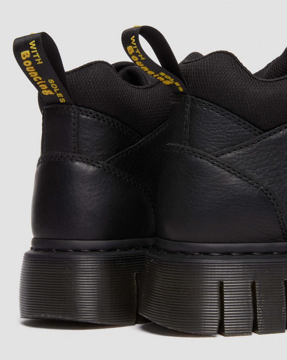 Dr. Martens Woodard Grizzly Leather Low Casual Boots Pretas | SN-DM84215